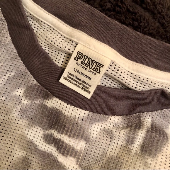 PINK Jersey Mesh Crewn - Picture 3 of 3